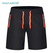 WOLFONROAD, летние мужские быстросохнущие пляжные шорты для бега, 6XL, спортивные мужские шорты для активного отдыха, кемпинга, спортзала, шорты, L-SSCF-16
