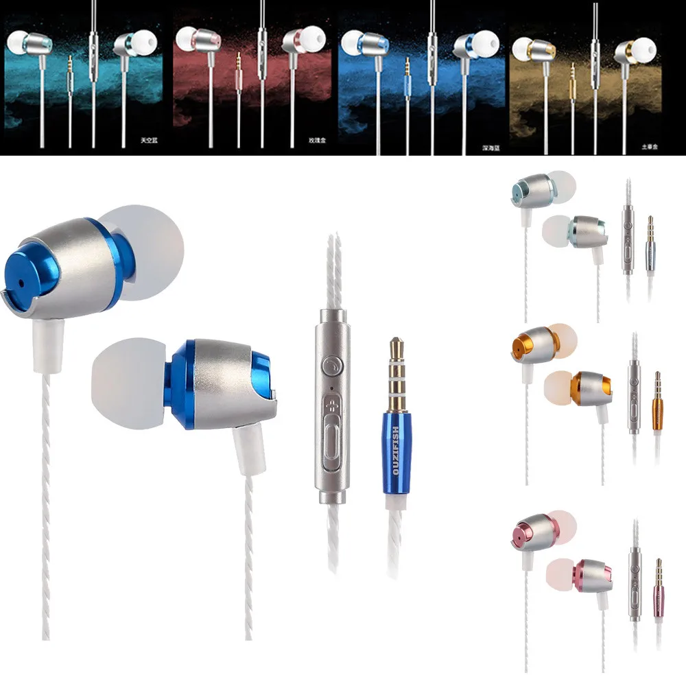 

HL 2017 Super bass 3.5mm Piston In-Ear Stereo Earbuds Earphone Headset Sport Earphone for mobile phones MP3