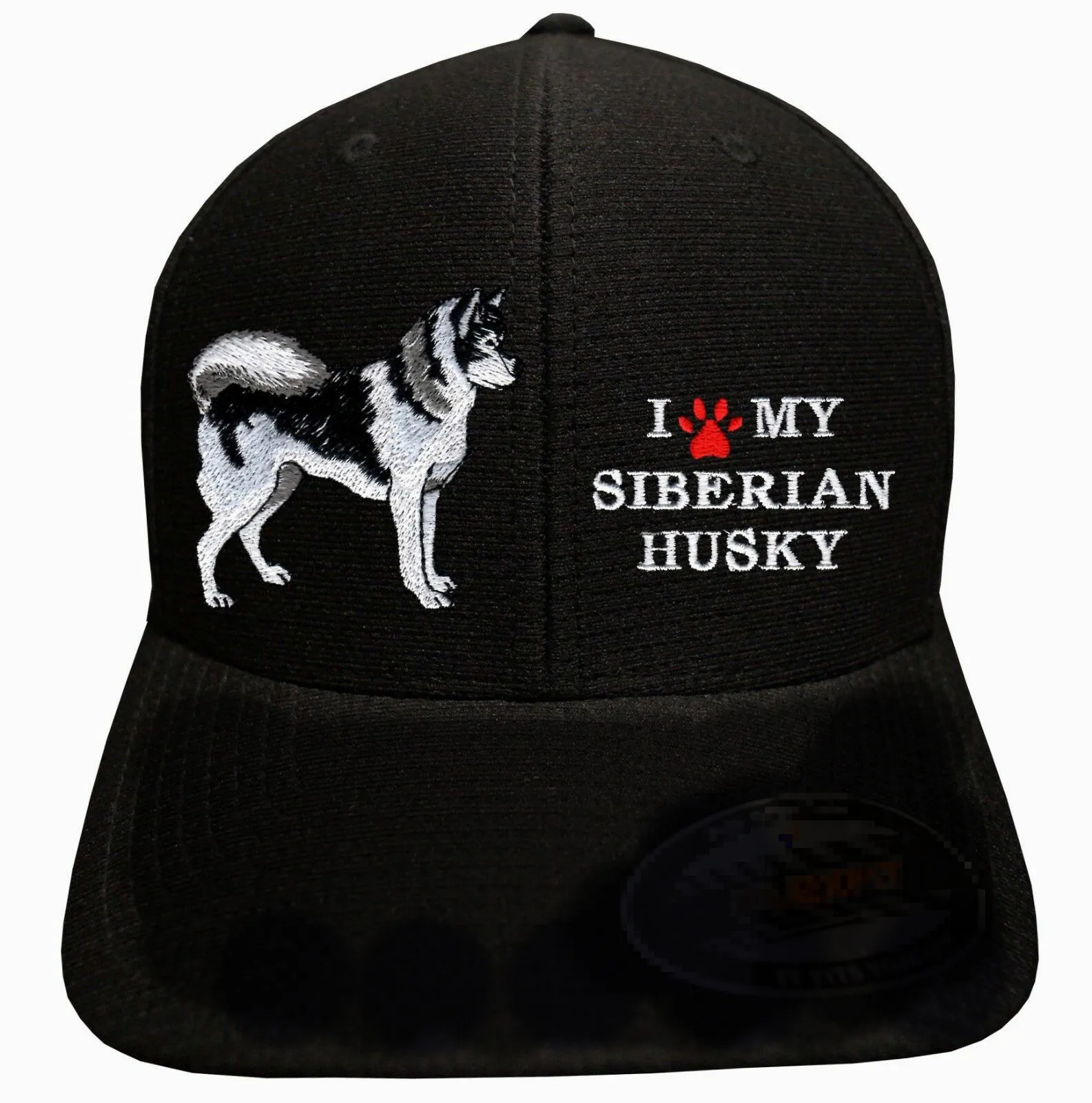 

I LOVE MY SIBERIAN HUSKY - Cool & Dry Baseball Hat Dog Pet Print