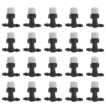 

20Pcs Sprinkler Heads Atomizing Nozzle + Tee Joints Misting Watering Home Graden Irrigation