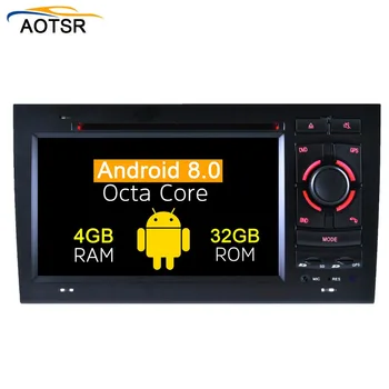 

Android 8.0 Octa Core GPS Navigation autostereo 7" Car DVD Multimedia for Audi A4 2002 2003 2004 2005 2006 2007 2008 with Radio