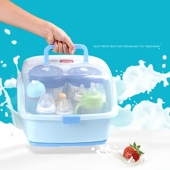 

Baby Products Set Baby Bottle Rack Baby Feeding Bottle Baby Nipple Brush Cleaner Storage Box Bottle