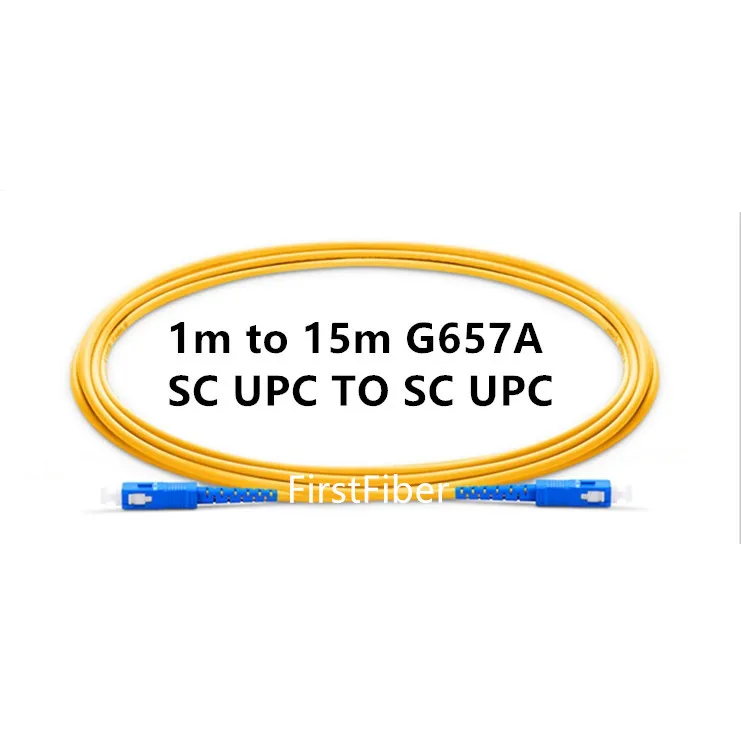 

2m SC UPC Patchcord Simplex 2.0mm PVC Single Mode Fiber Patch Cable,Patch Cord, Optical Fiber Jumper SM SX 1m 2m 3m 5m 10m 15m