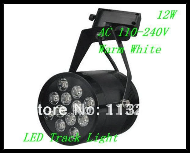 12 W dipimpin jalur kereta api, Spot Light lampu putih hangat untuk toko galeri toko