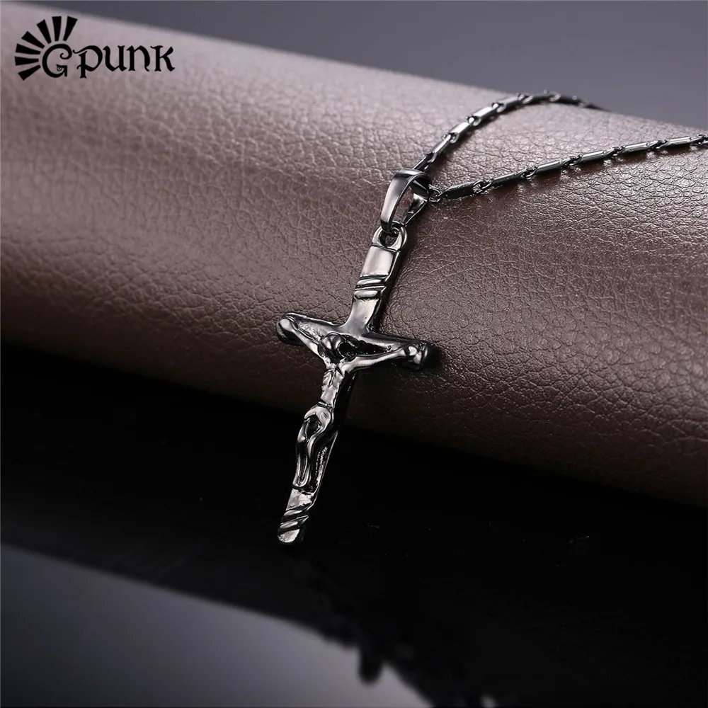 Женское и мужское ожерелье с подвеской крестом|christ pendant|cross silver chainnecklace necklace |