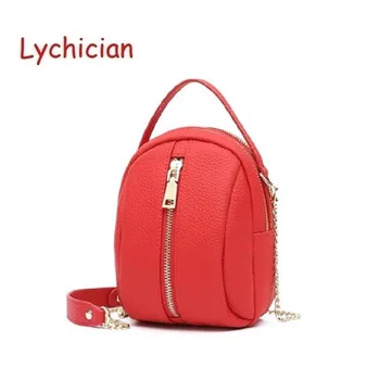

2018 women genuine leather cowhide shell messenger shoulder bag feminina girls totes ladies cell phone handbag w/ earphone hole