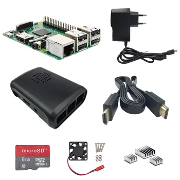 

Raspberry Pi 3 Model B+ABS Case+Power Charger+HDMI Cable+Cooling Fan+8G Class 10 SD Card+Aluminum Heat Sink with Free Shipping