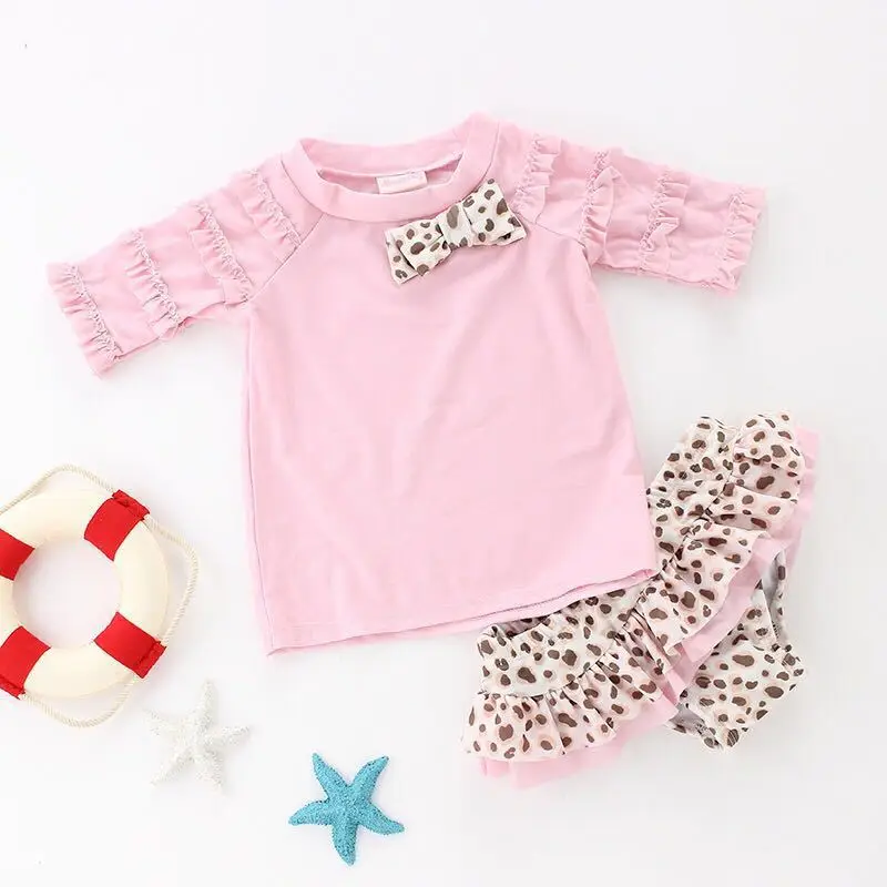 Baby Girls Swimwear Infant Swimsuit Two pieces Beachwear Kids Swimming