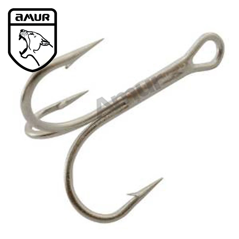 Buy Amur Brand 100 pcs 1.2cm Silver Fishing Triple