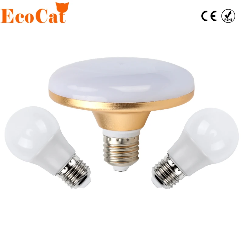 No Flicker E27 Led Lamp 20W 30W 40W Energy Saving 220V 230V 240V UFO