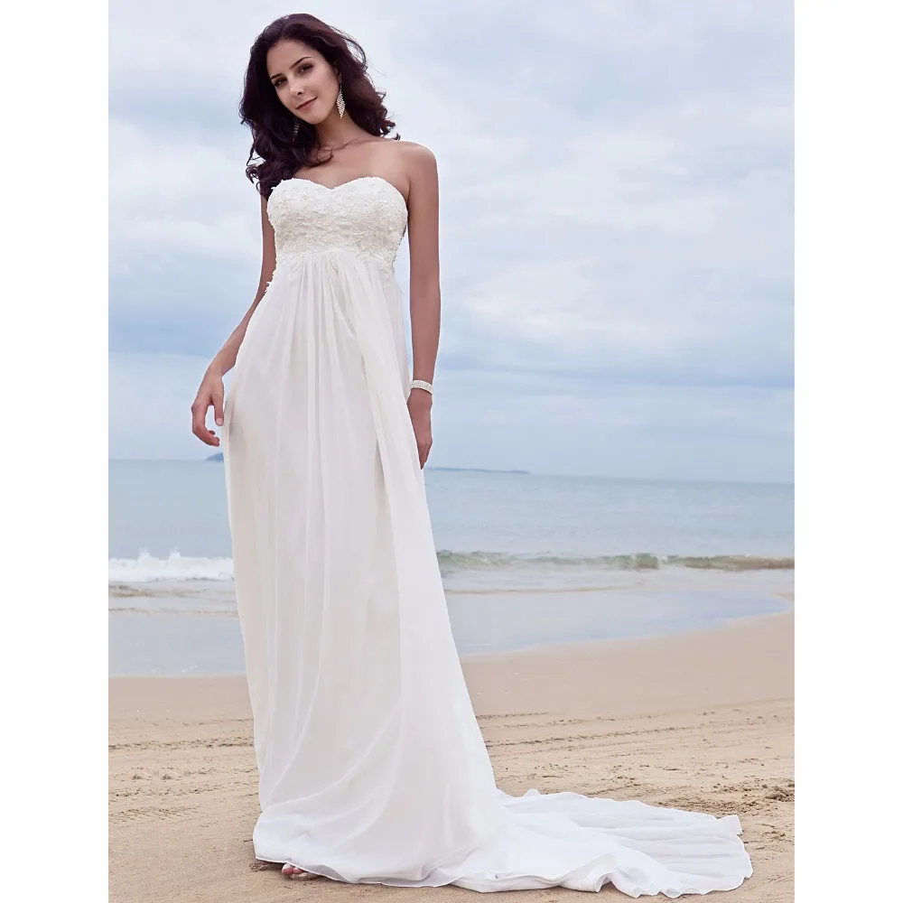 LAN TING BRIDE Sweetheart A Line Wedding Dress Backless
