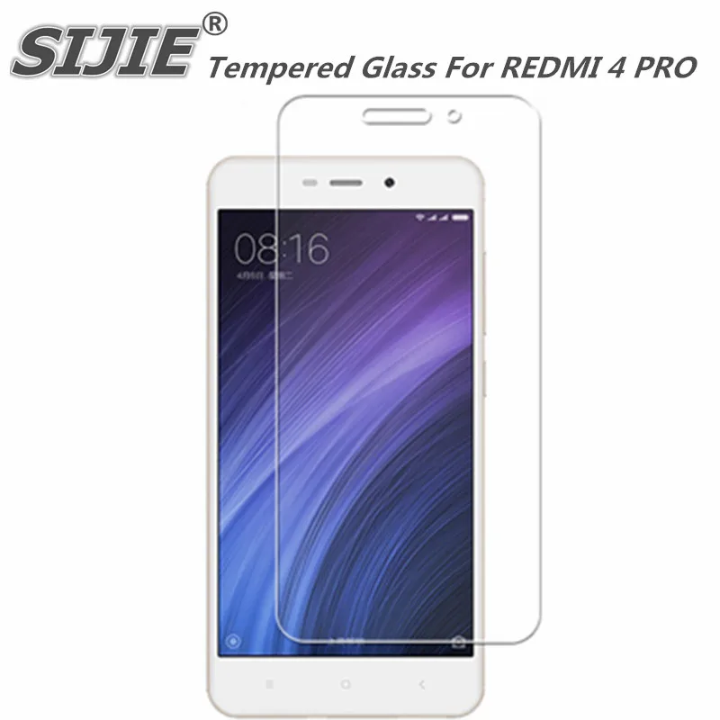 

SIJIE Tempered Glass For XIAOMI REDMI 4 PRO 2.26mm Screen Protector protective film anti scratch front stronger real 9H hardness