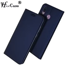 Чехол для Huawei Honor Play из мягкой искусственной кожи с подставкой и отделением для карт, кожаный флип-чехол, чехол для Huawei Honor Play, чехол 6,3"