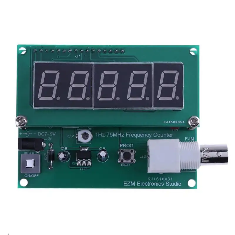 

1Hz-75 MHz Frequency Cymometer Meter Counter High Sensitivity Frequency Meter Measurement Tester Module Assembled Tester