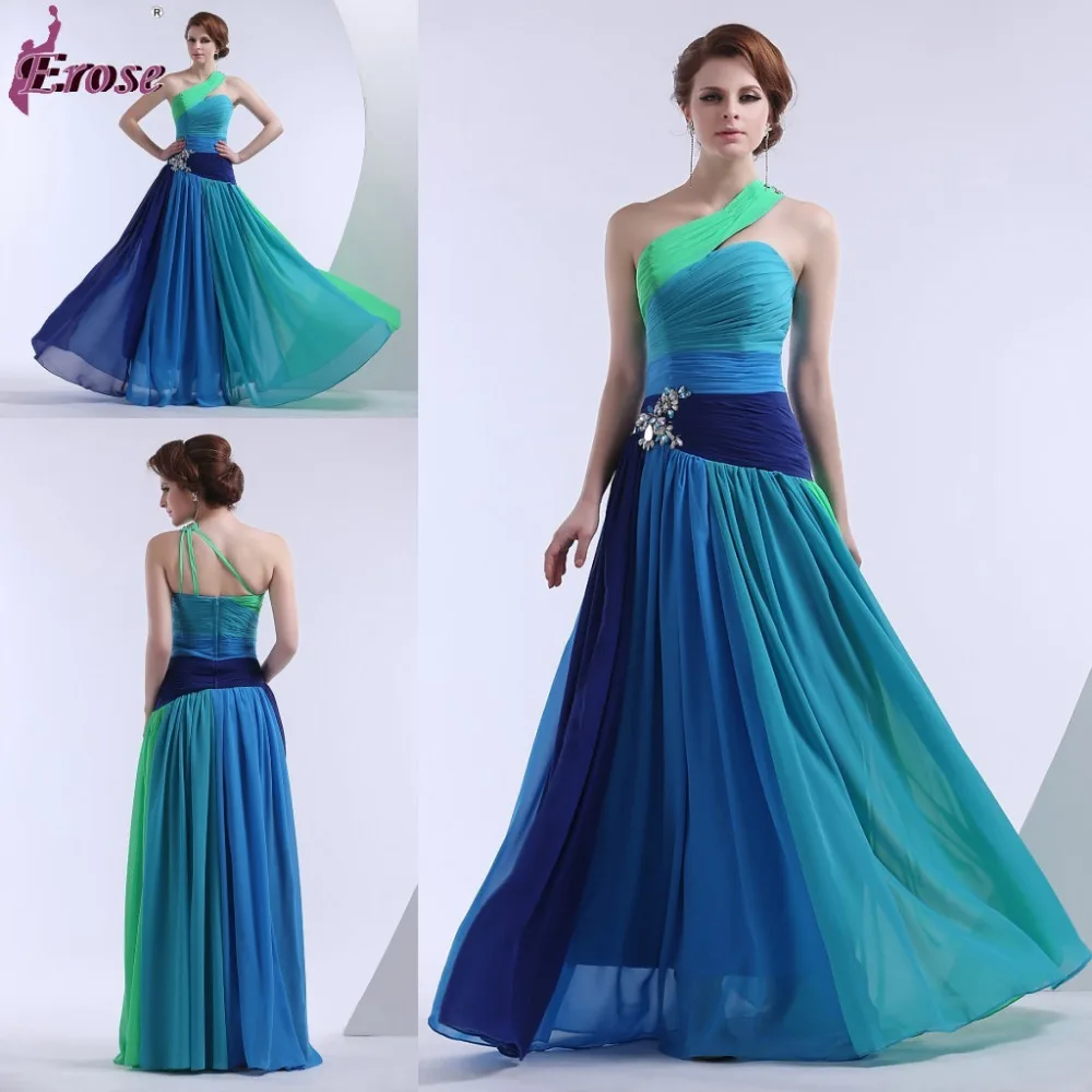two colour combination gown