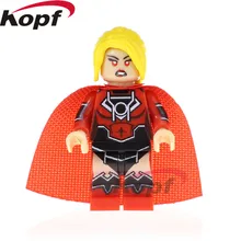 50 шт. PG473 Супер герои черный фонарь девушка фигурки Супергерл Джеймс Гордон Альфреда Брюса Уэйна строительные блоки детские подарочные игрушки