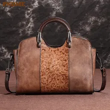 PNDME high quality vintage fashion hand embossed first layer cowhide genuine leather ladies handbag women shoulder messenger bag PNDME high quality vintage fashion hand embossed first layer cowhide genuine leather ladies handbag women shoulder messenger bag
