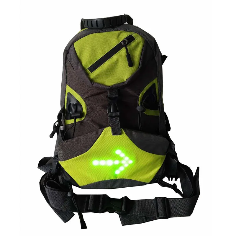 Велосипедный светоотражающий 10L светодиодный рюкзак велосипедный рюкзак светодиодный беспроводной безопасный поворотный сигнал легкая сумка для езды ночной гид