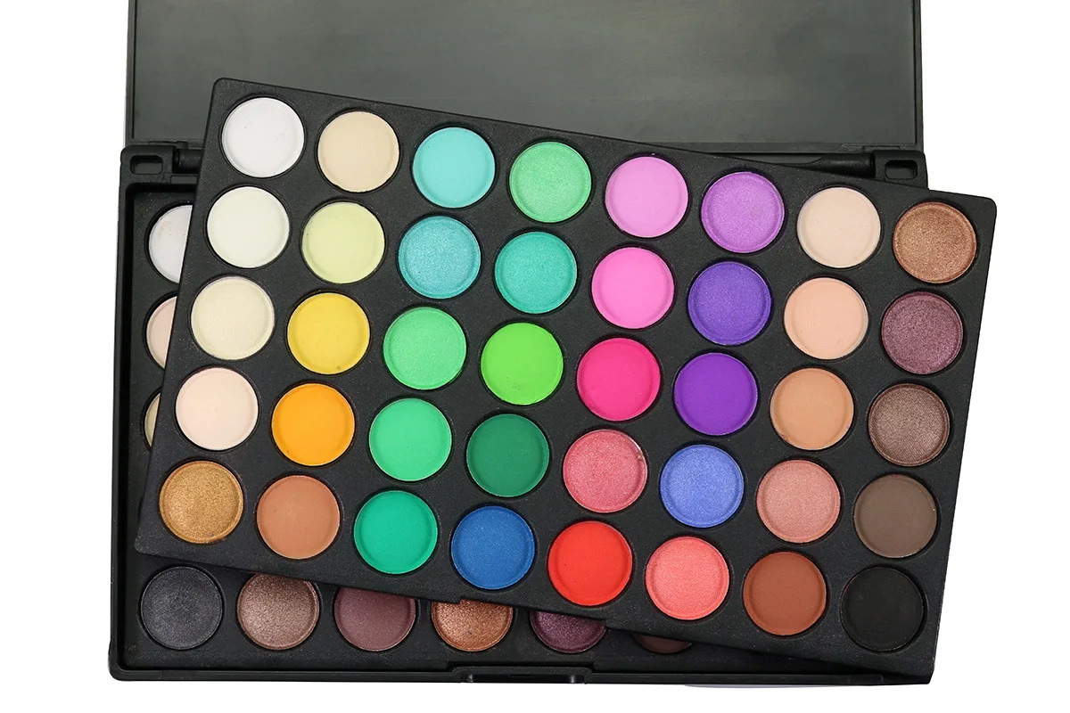 POPFEEL 80 Цвета стильный с блеском Eye Shadow Palette Косметика Водонепроницаемый Shimmer