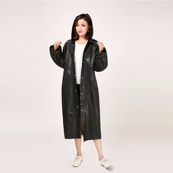 

Raincoat men and women EVA non-disposable transparent adult raincoat outdoor rain coat