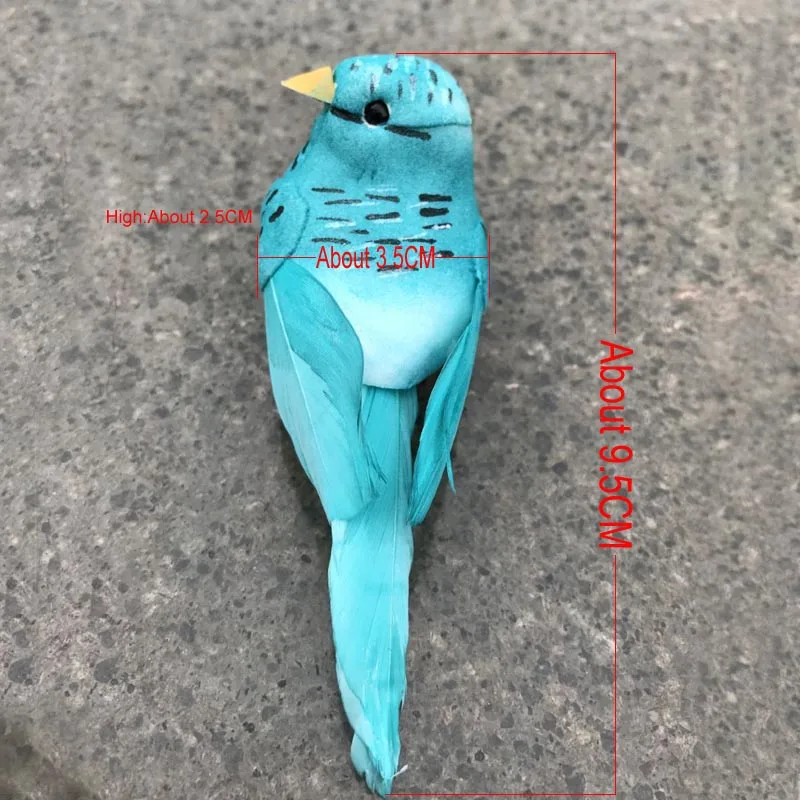 Many Types Fake Craft Birds Artificial Foam Feathers Mini Bird,Decoration Mariage Table,Birthday Party Decorations Kids,Wedding