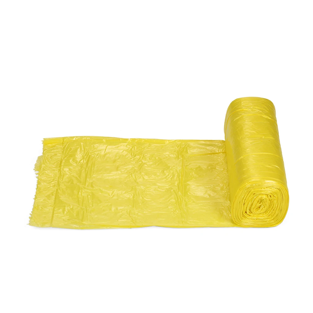 5 rolls 100pcs Eco-friendly Garbage Bags Plastic Trash Bags Waste Bin Bags for Kitchen Bathroom Home Hotel 18"*20"