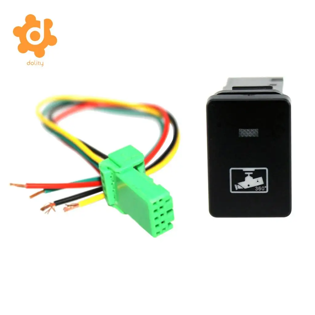 4-Pole Push Button Switch with Driving Recorder Symbol for Toyota Camry  