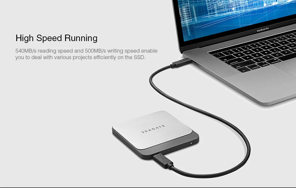 Seagate FAST SSD Type-C Mobile Solid State Drive
