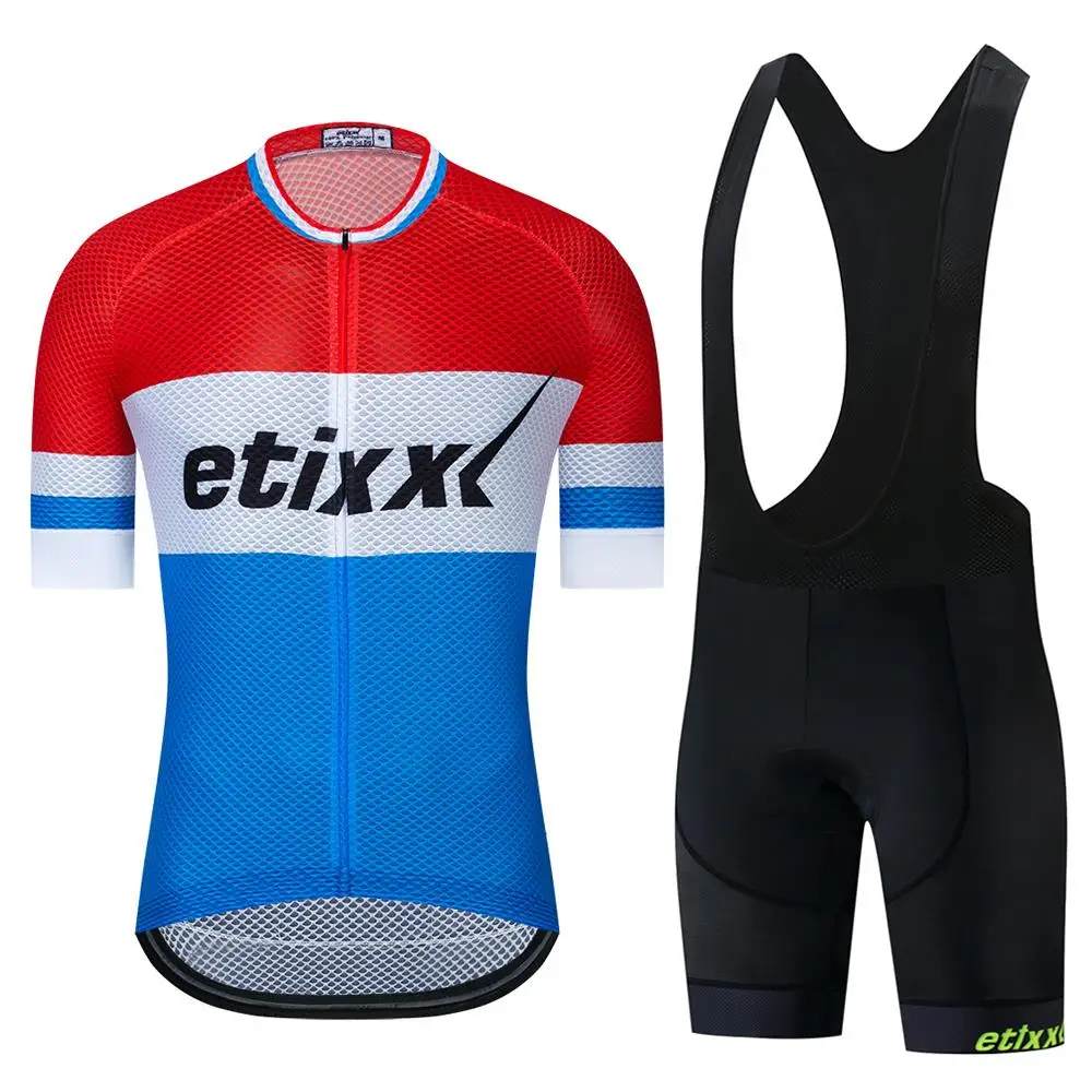 ETIIXXL Лето Велоспорт Джерси Набор PRO TEAM AERO Одежда MTB велосипедная одежда Maillot Ropa Ciclismo мужские велосипедные наборы - Цвет: Bib Cycling Set 07