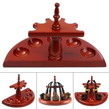 Полукруглой формы держатель для трубок деревянная стойка Дисплей для 5 курительные трубки J2Y