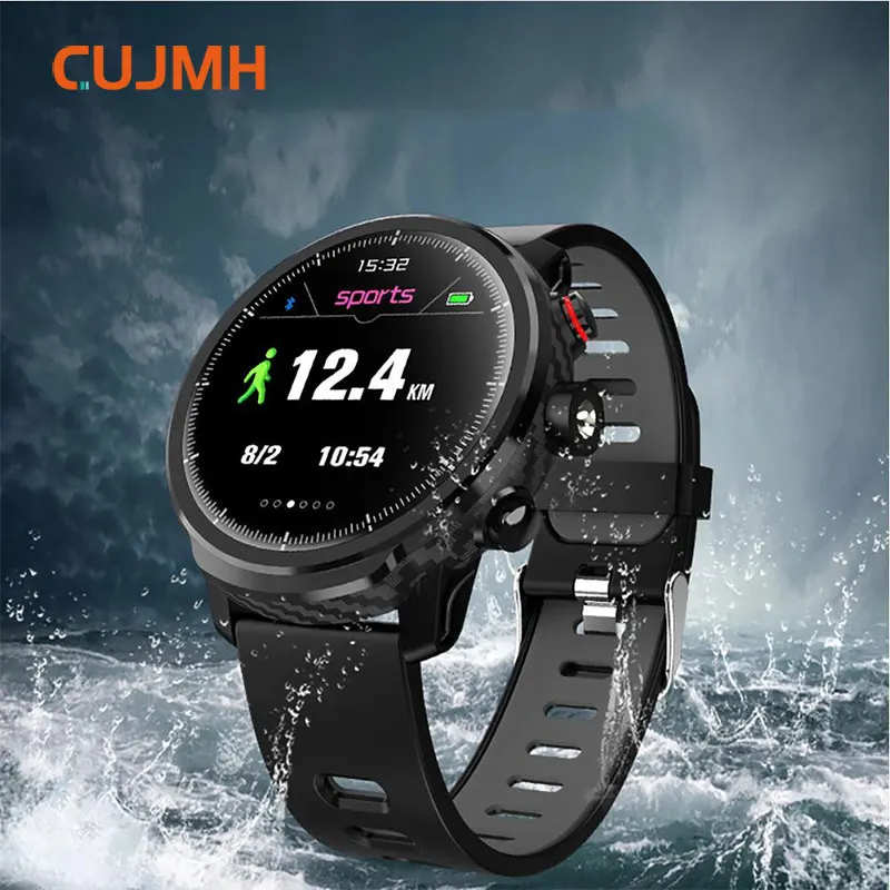 

CUJMH L5 Smart Watch Standby 100 Days Multiple Men IP68 Waterproof Weather Forecast Sports Mode Heart Rate Monitoring smartwatch