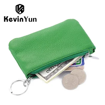 

KEVIN YUN Designer Brand Women Coin Purse Genuine Leather Mini Ladies Purse Wallet