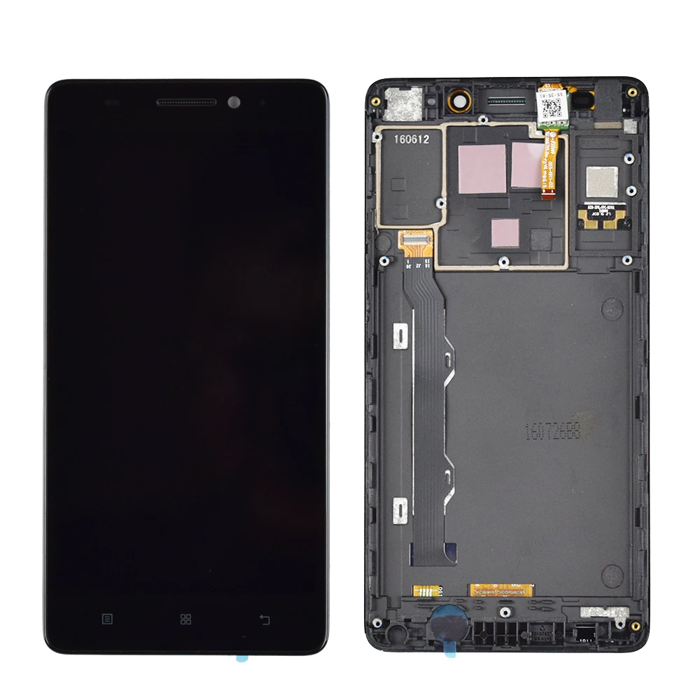 Оригинальный ЖК дисплей 5 дюйма для LENOVO A7000 сенсорный экран с рамкой дигитайзер