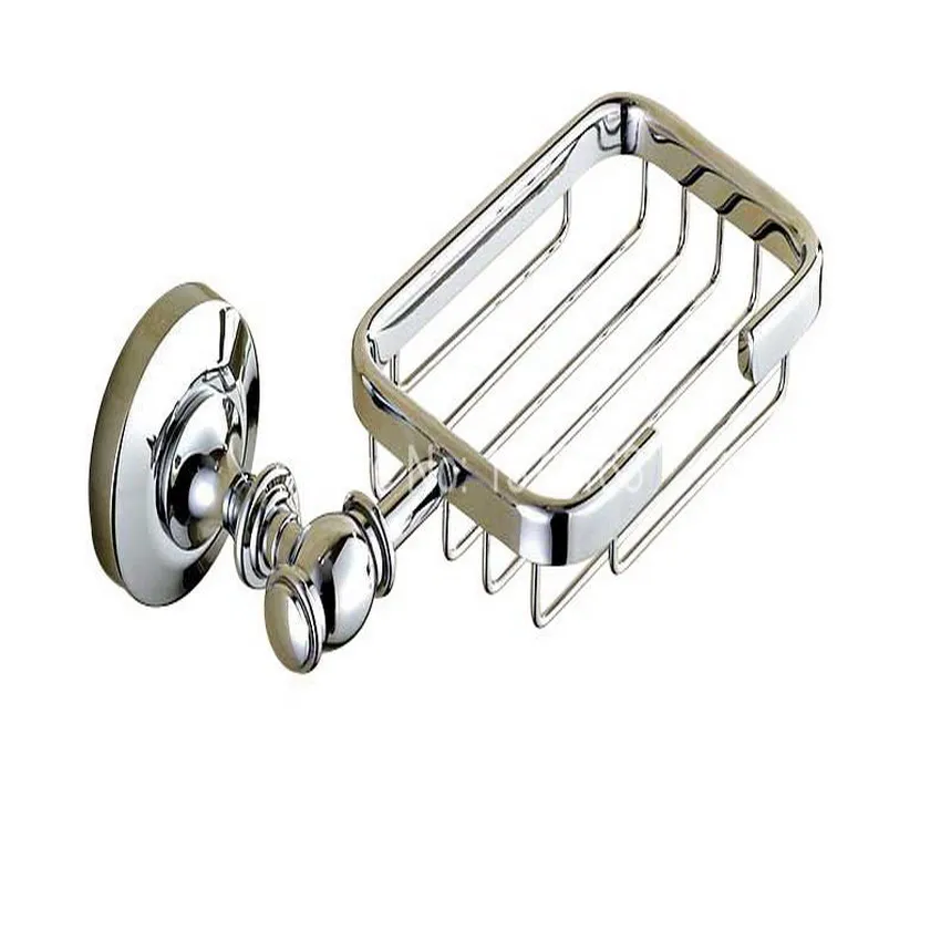 Polished Chrome Wall Mounted Bathroom Accessory Bath Fitting Square Soap Dish Holder Basket aba810 | Обустройство дома