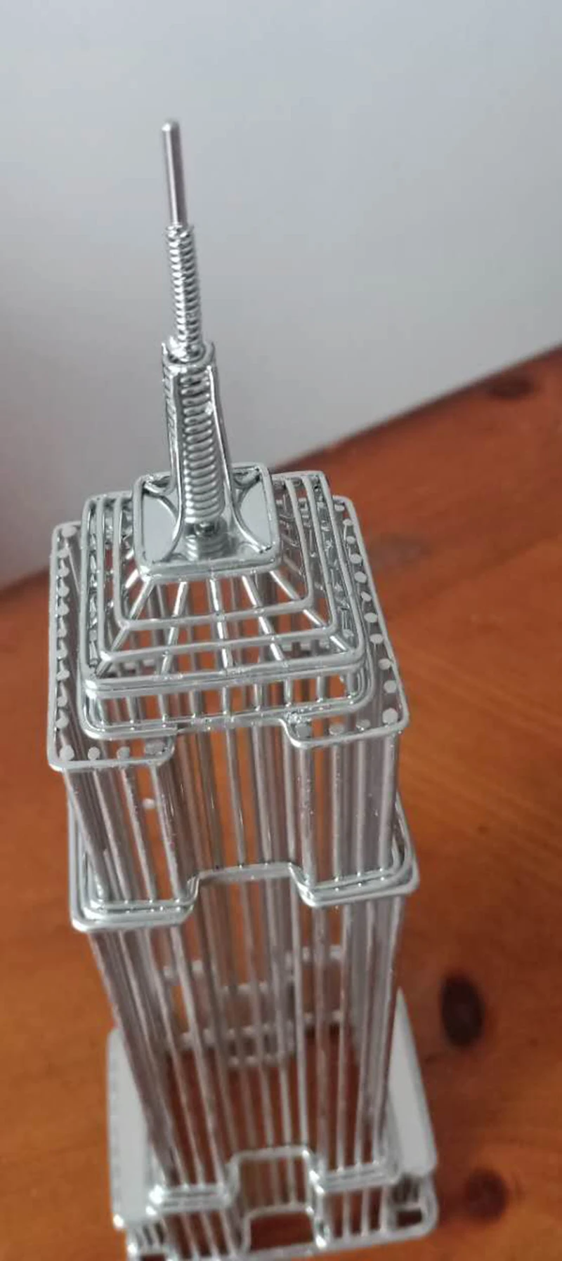 Steel Wire Model Doodles Destinations Empire State Building Architecture Replica Statue Card Holder and Award