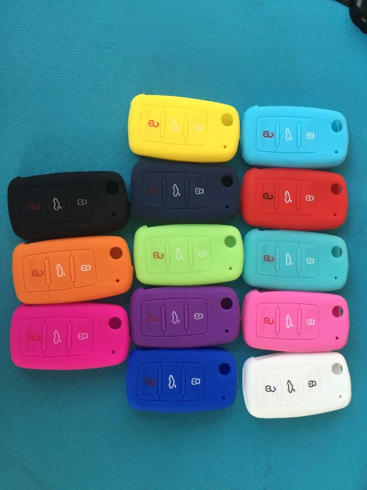 Силиконовый чехол Pusakieyy для VW Golf Bora Jetta POLO GOLF Passat Skoda Superb Octavia A5 Fabia SEAT Ibiza Leon|fob