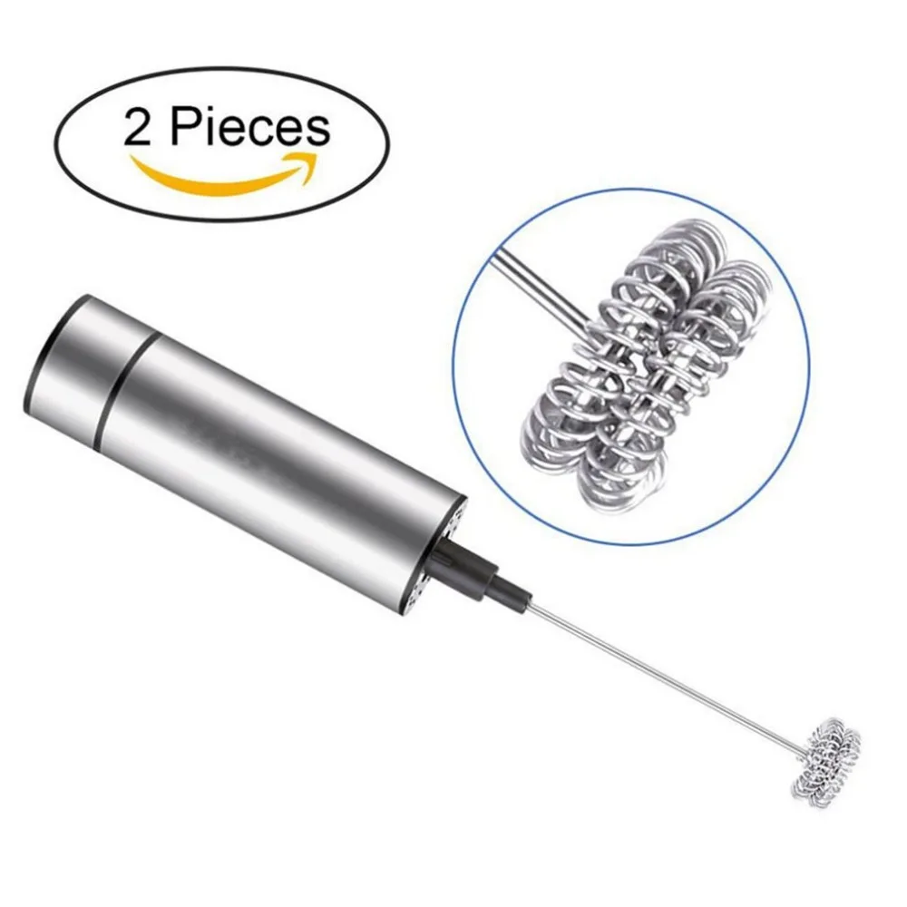 Electric Coffee Milk Frother Foamer Mixer Stainless Steel Latte Stirrer Gadget Tools Hand Held