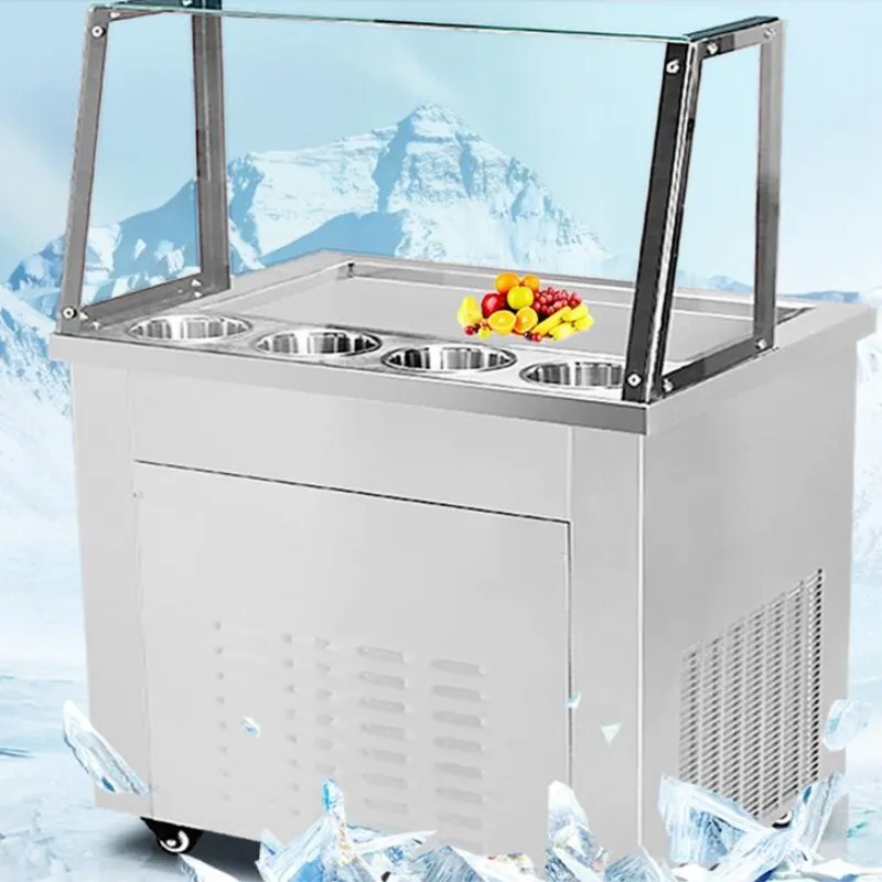 2017 single pan fried ice cream roll machine,economical model square