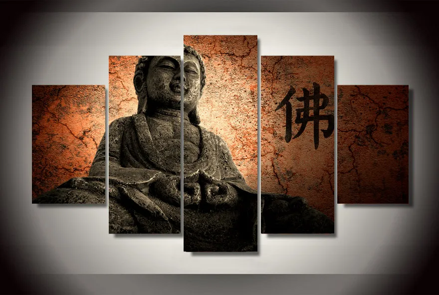 HD Printed Buddha Group Painting Canvas Print room decor print poster