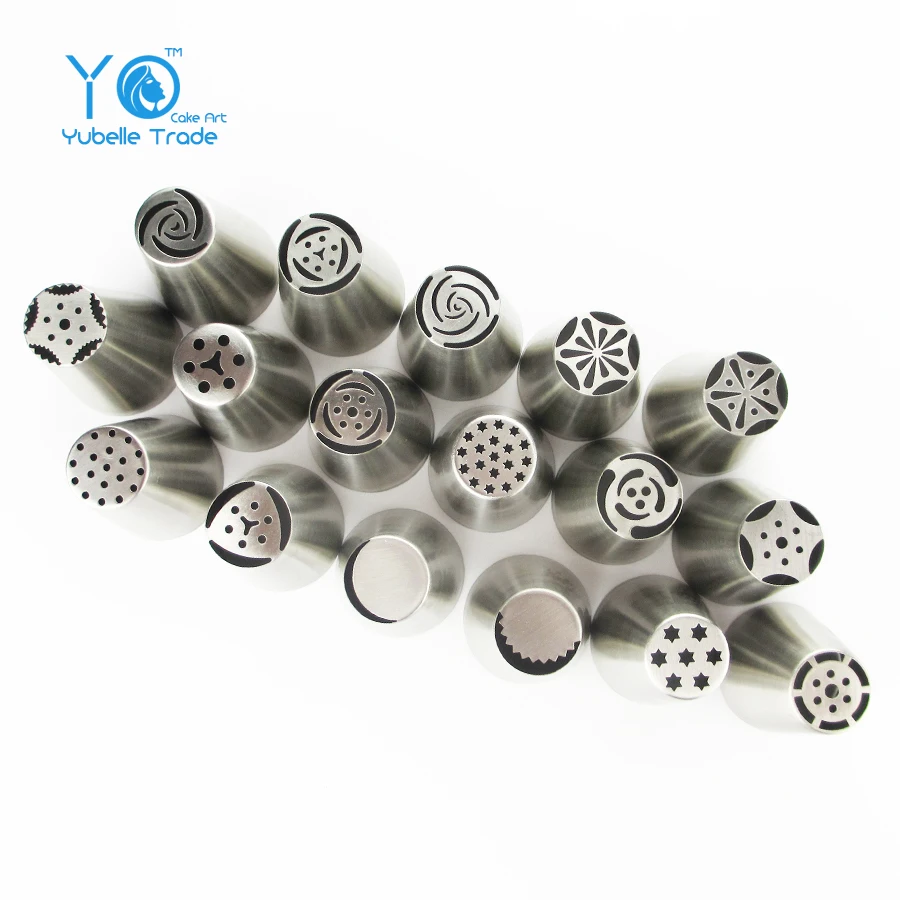 

17pcs/lot Russian Tulip Nozzles Multi-Open Nozzle Icing Piping Nozzles Pastry Tips Perfect for Cake & Cupcake Decorating Mouth