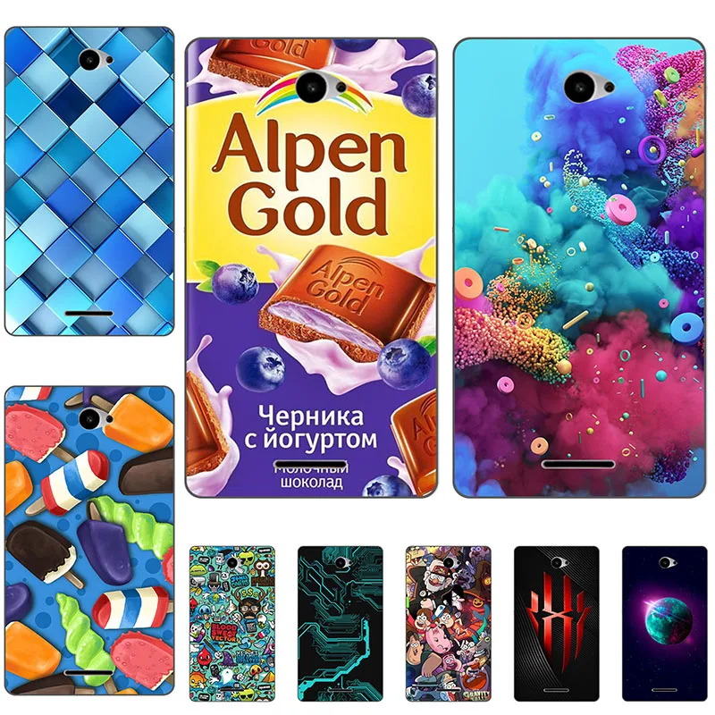 45 стилей модный идеальный дизайн чехол для Sony Xperia E4 мягкий E2104 E2105 E2114 E2115 E2124 чехлы