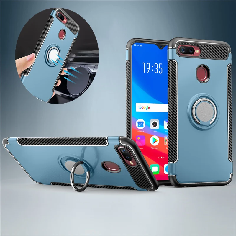 Армированный чехол для OPPO F9 F7 F3 Plus A77 подставка автомобильного держателя в виде