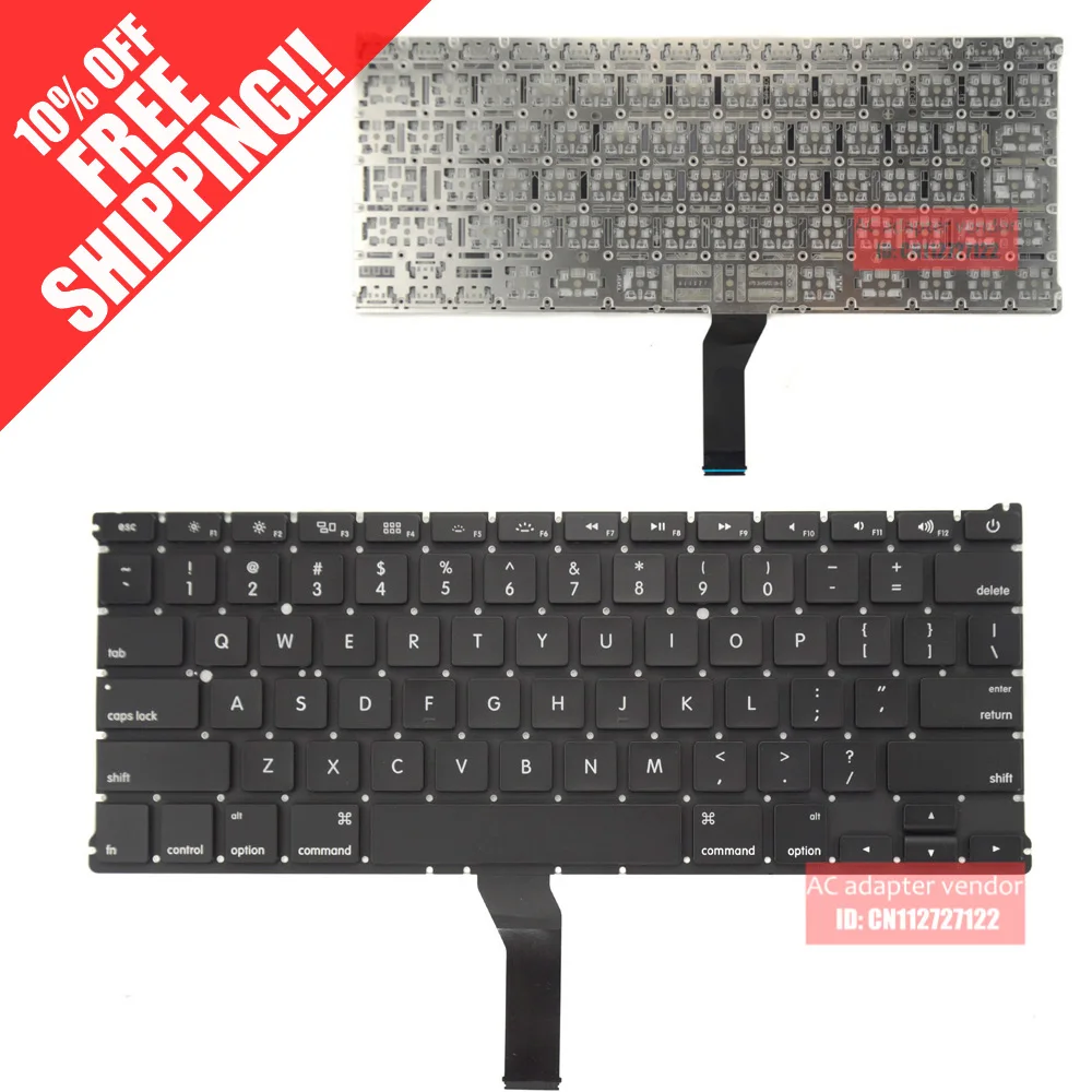 FOR Apple macbook air A1369 A1466 MC965 MD231 new laptop keyboardin Replacement Keyboards from