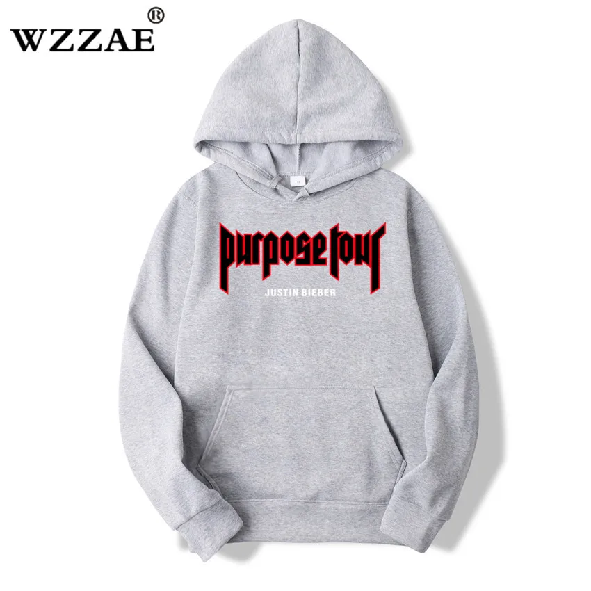 2019 New Design Justin Bieber Hip-Hop Skateboard Men Hoodie & Sweatshirts Justin Bieber Purpose Tour Men Hoodies & Sweatshirts
