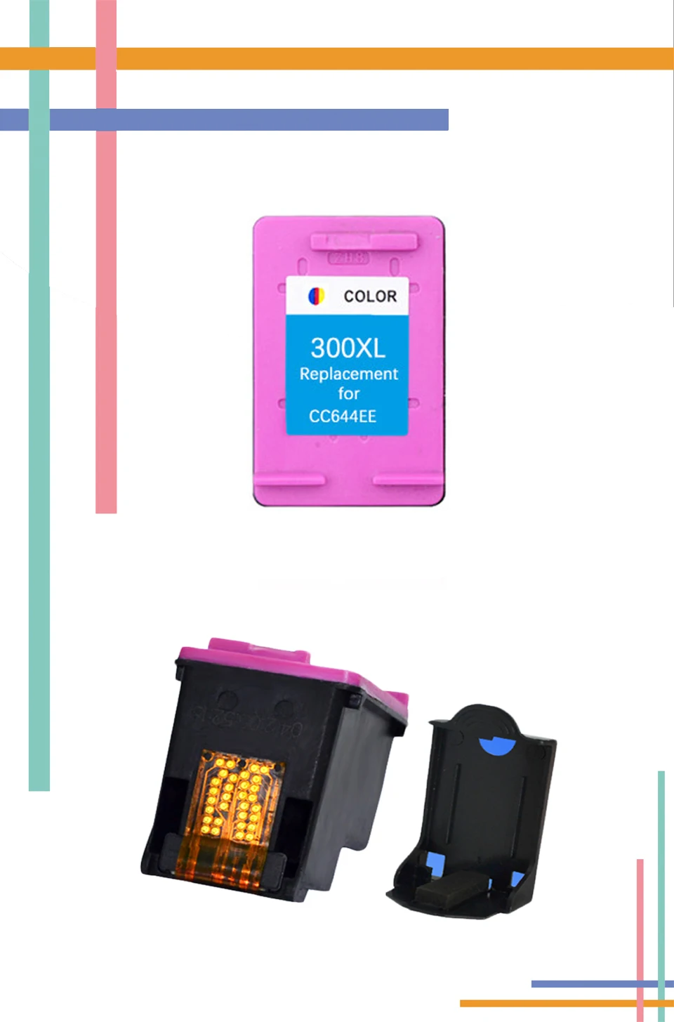 for HP300 Color compatible cartridge