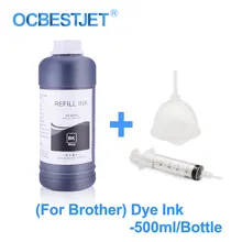 500 ml/Bottle чернила краски для брата L101 LC123 LC221 LC223 DCP-J100 DCP-J105 MFC-J200 J4625DW J5320DW J680DW для брата Priner чернил