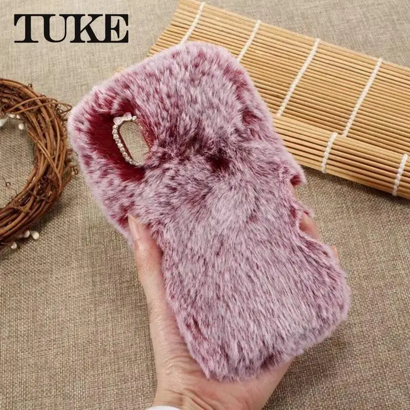 Пушистые плюшевые телефон Etui для Huawei P20 LiteCase сзади волосатые чехол Lite P 20 Coque Carcasa |