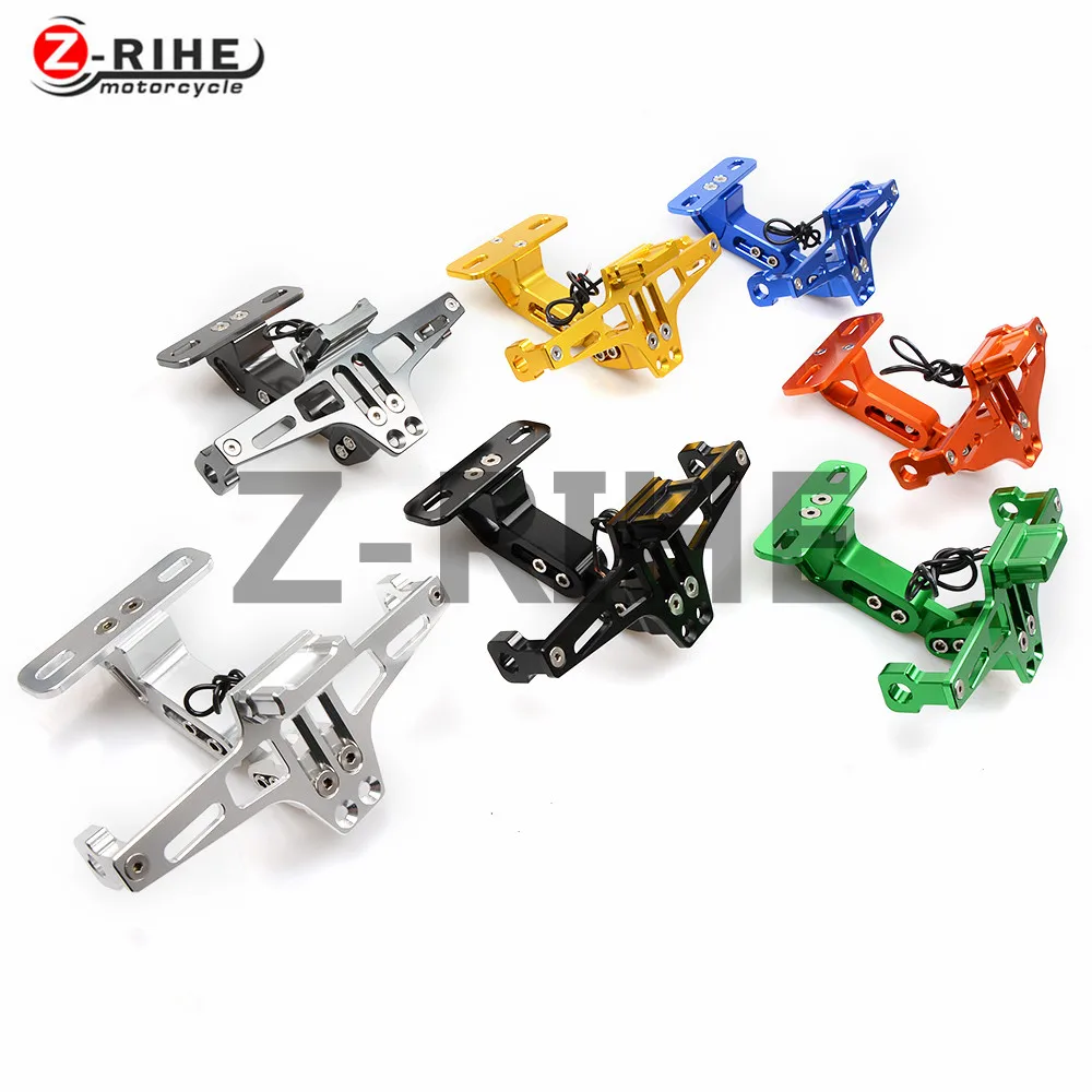 

for Aluminum Adjustable Angle Motorcycle License Number Plate Frame Holder Bracket For Vespa 125 VNA-TS 150 VBA-T4 All Years