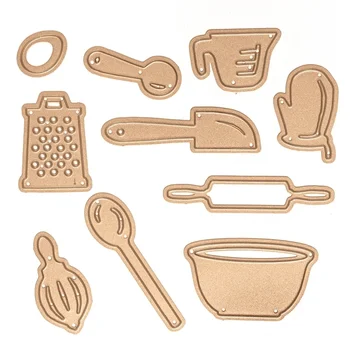 

Tableware Utensils Metal Die Cuts Cutting Dies For DIY Scrapbooking Embossing Paper Cards Making Decorative Crafts New 2018 Die