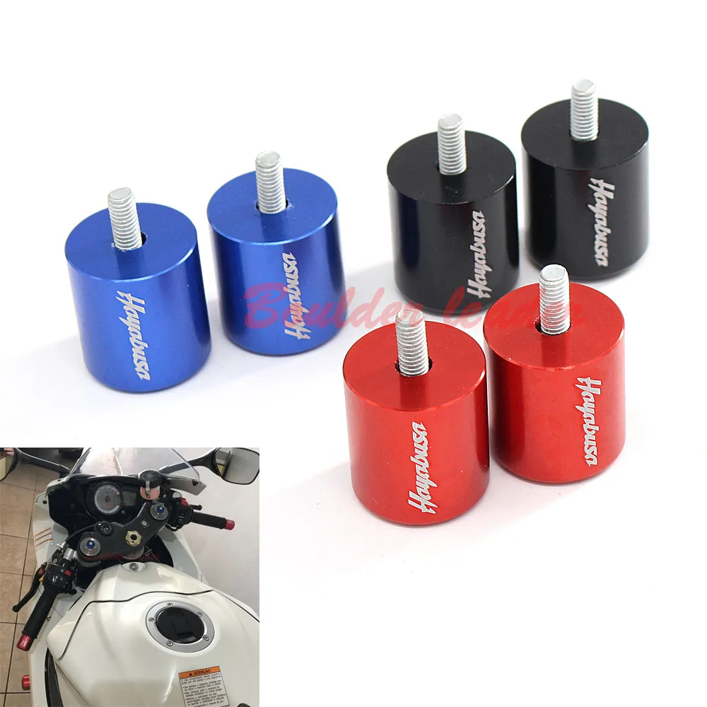 

Engraving Logo HAYABUSA Billet Aluminum Motorcycle Hand Grips Bar Ends For Suzuki Hayabusa 1999-2012 2000 2001 2002 2003 2004